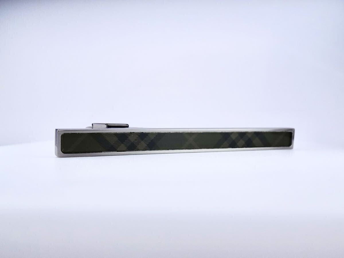 BURBERRY Check Black Burberry Tie Pin Tie Bar 7 7 362