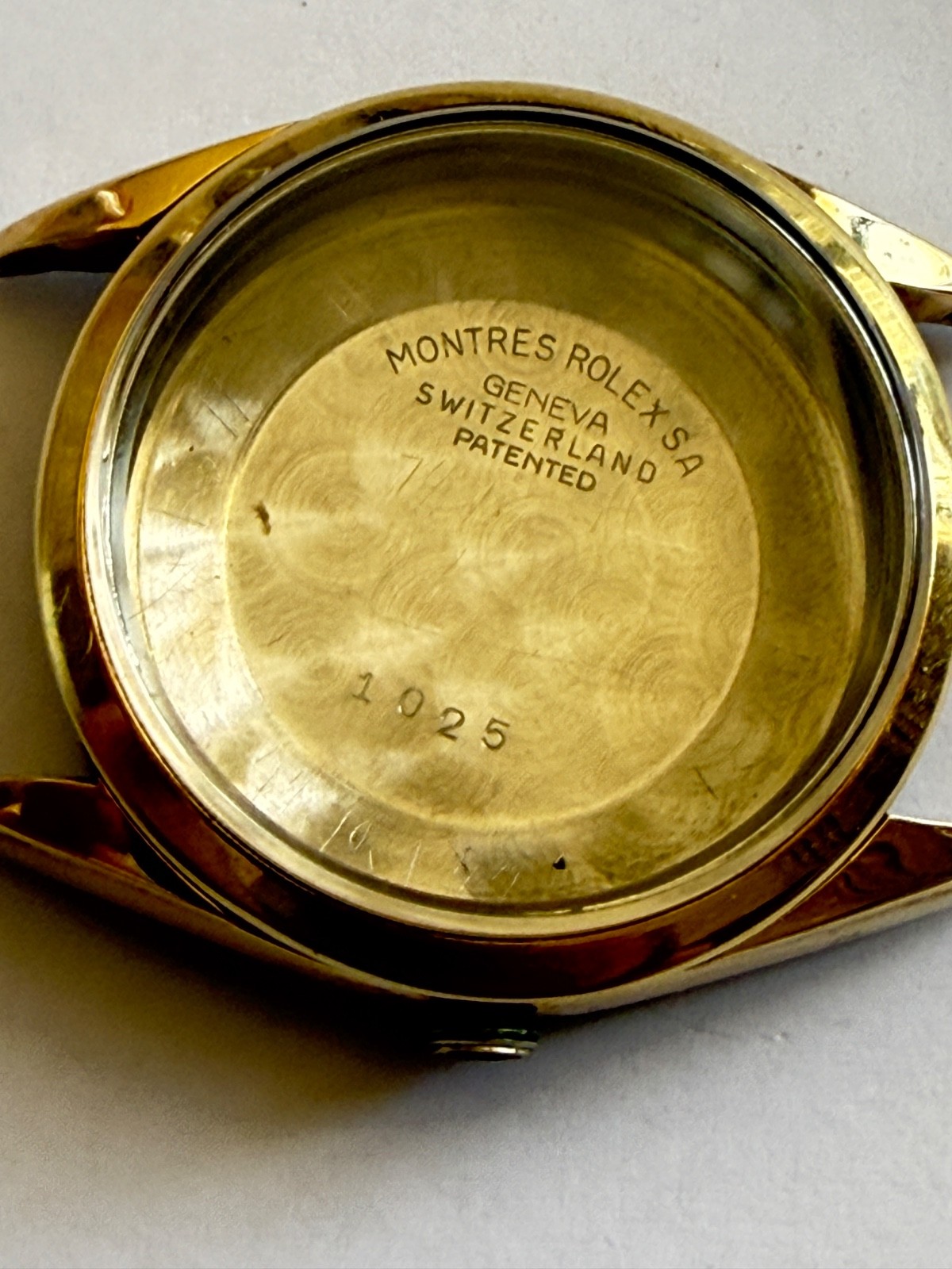 Rolex Oyster Perpetual ref 1025 14k Gold Capped SS Case 34MM used condition