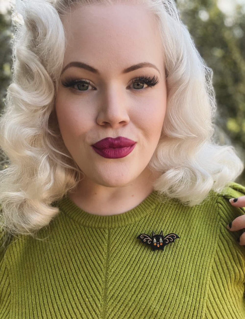 Batty Scatter Pin/Hair Clip by Johanna Parker x Lipstick & Chrome