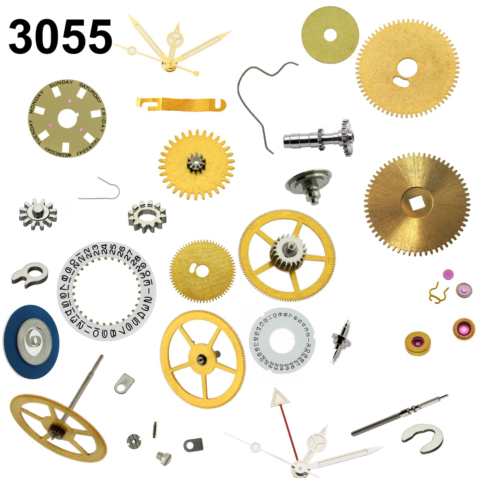 High Quality Parts to Fit Rolex Caliber 3055 Movement