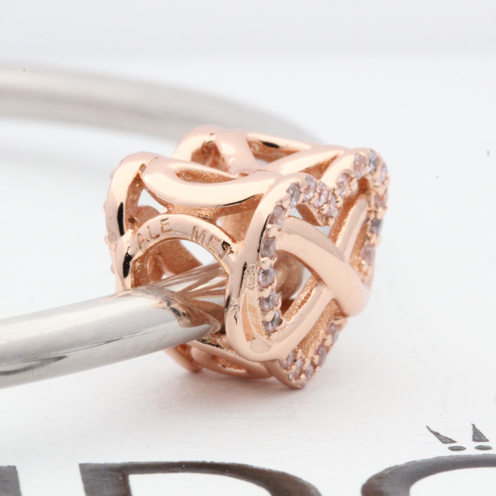 Authentic Pandora Rose Family Infinity Heart Wife Love Charm 782246C01