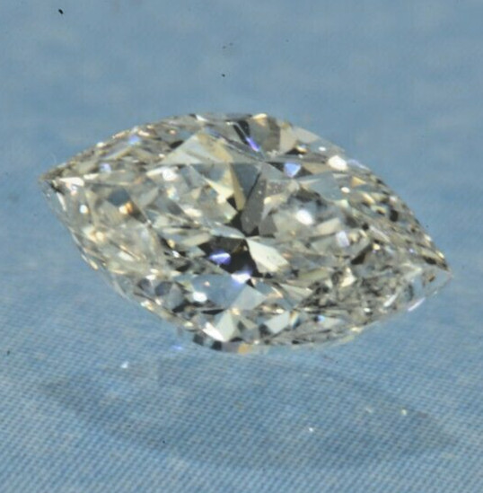 F Si2 Certified .52 ct Marquis Diamond EGL USA