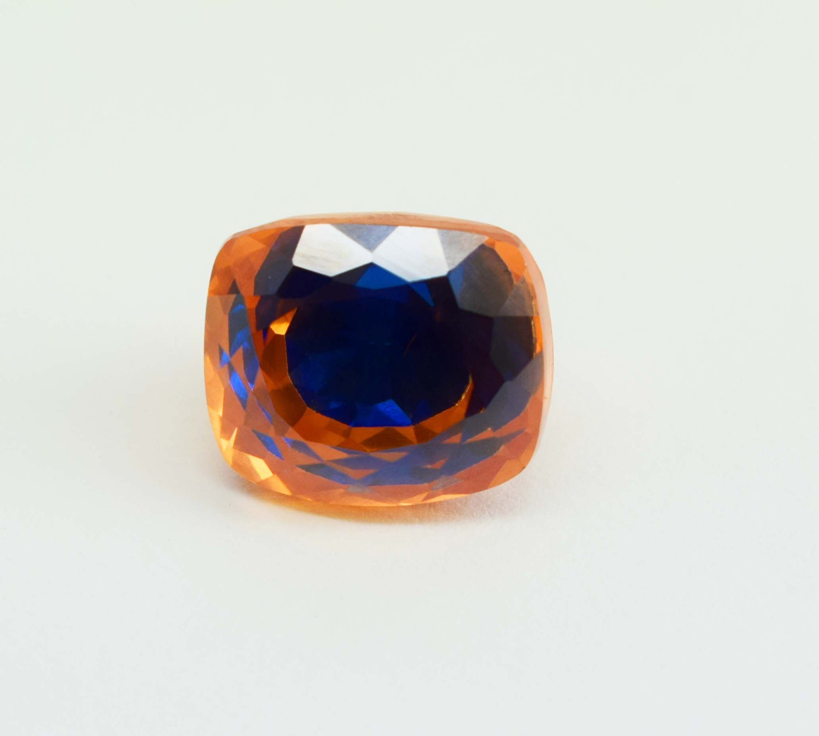 12Ct Natural Pitambari Sapphire Bicolor Gemstone Cushion cut loose Pitambari