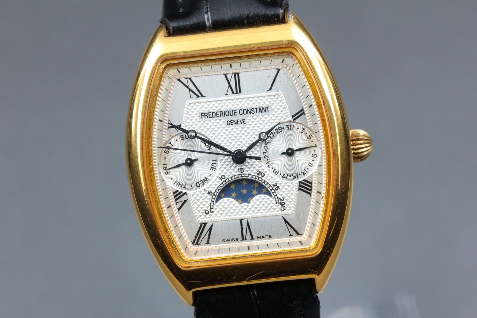 Frederique Constant FC260X3T5/6 Moon Phase Gold Quartz Men’s Watch [Near MINT]