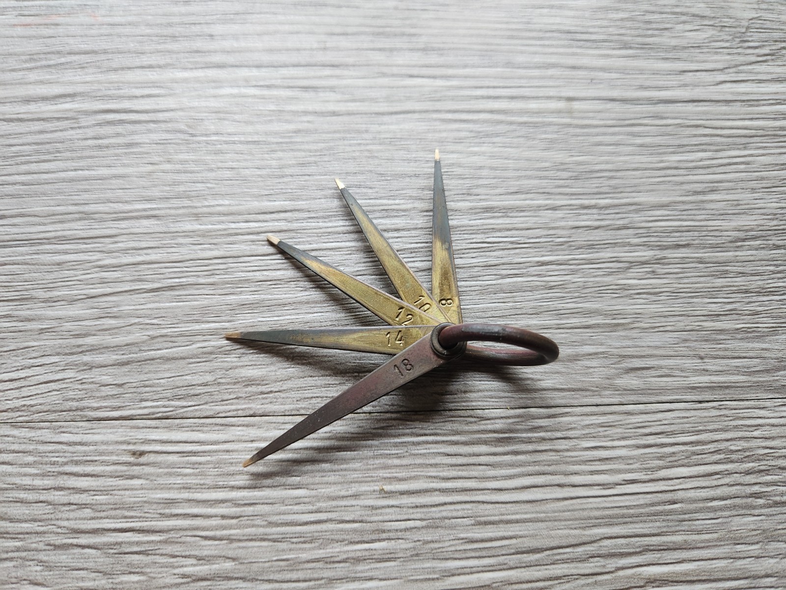 5 Vintage Antique Gold Testing Needles 8kt – 18kt Jeweler’s Tool – Spain