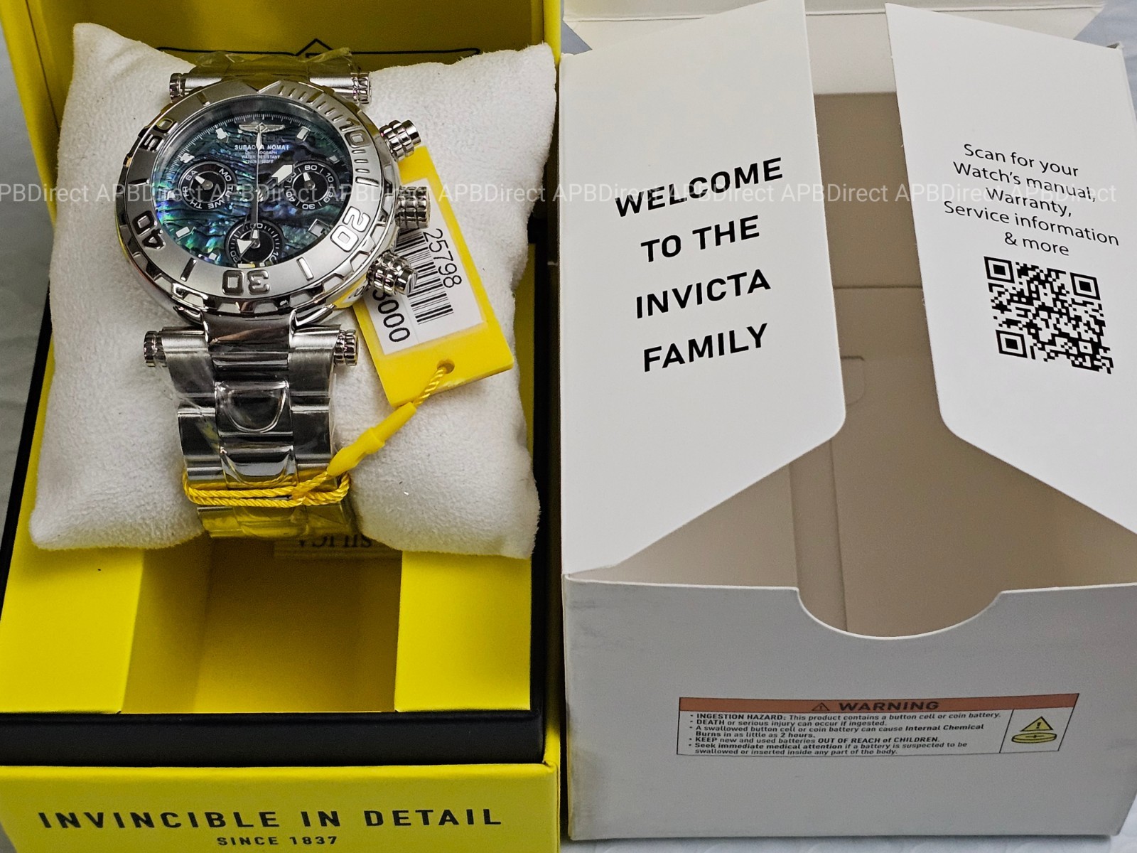 Invicta Subaqua Noma I – Swiss Z60 Limited Edition #904 Abalone Dial mens watch