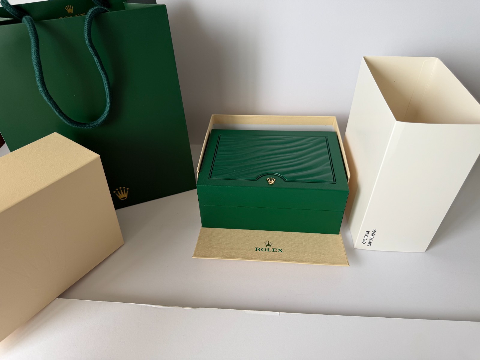 Rolex Box Empty Storage Display Case Leather
