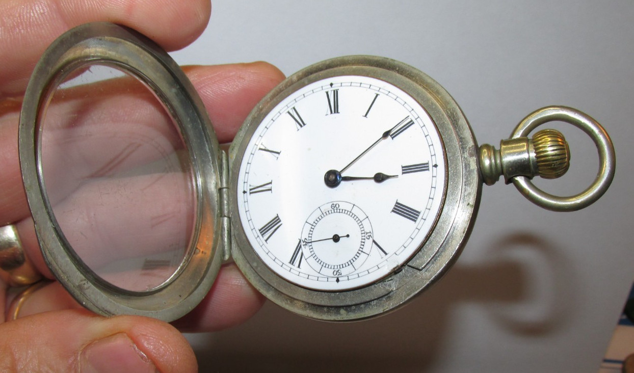 Antique 1884 Waltham Model 1877 Grade “STERLING” 18s 7j LEVER SET Pocket Watch