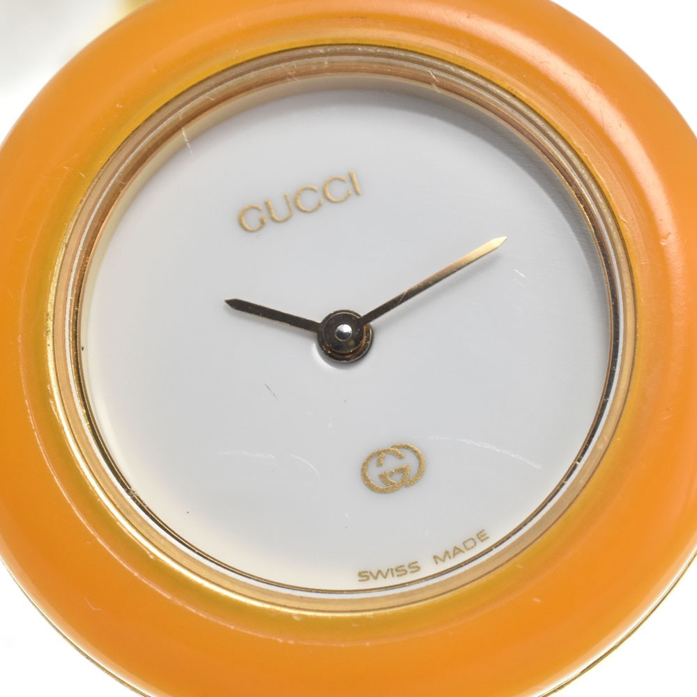 GUCCI Change bezel 46338 white Dial Quartz Ladies Watch I#148071