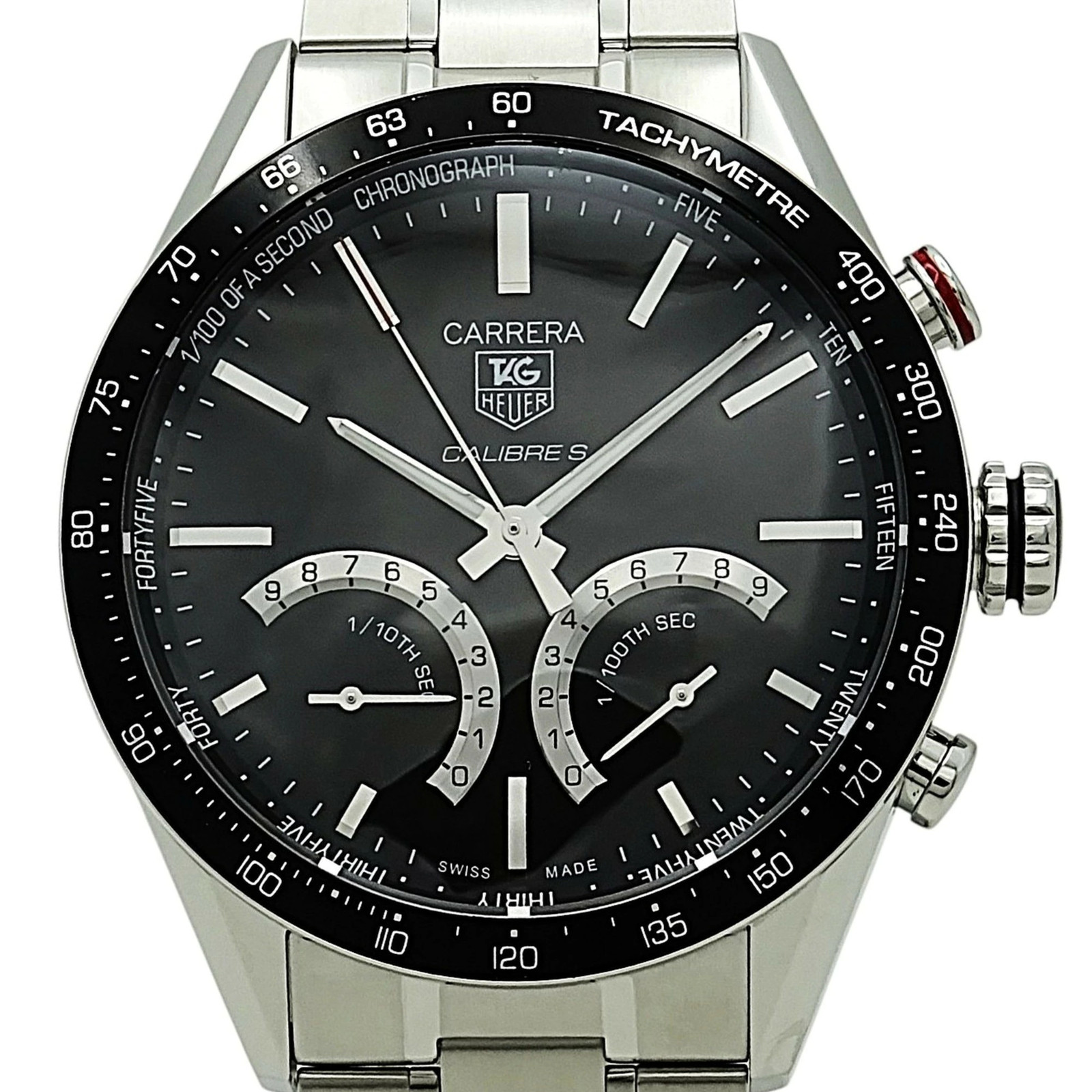 Used TAG HEUER CV7A12.BA0795 Carrera Caliber S date chronograph 43mm Men