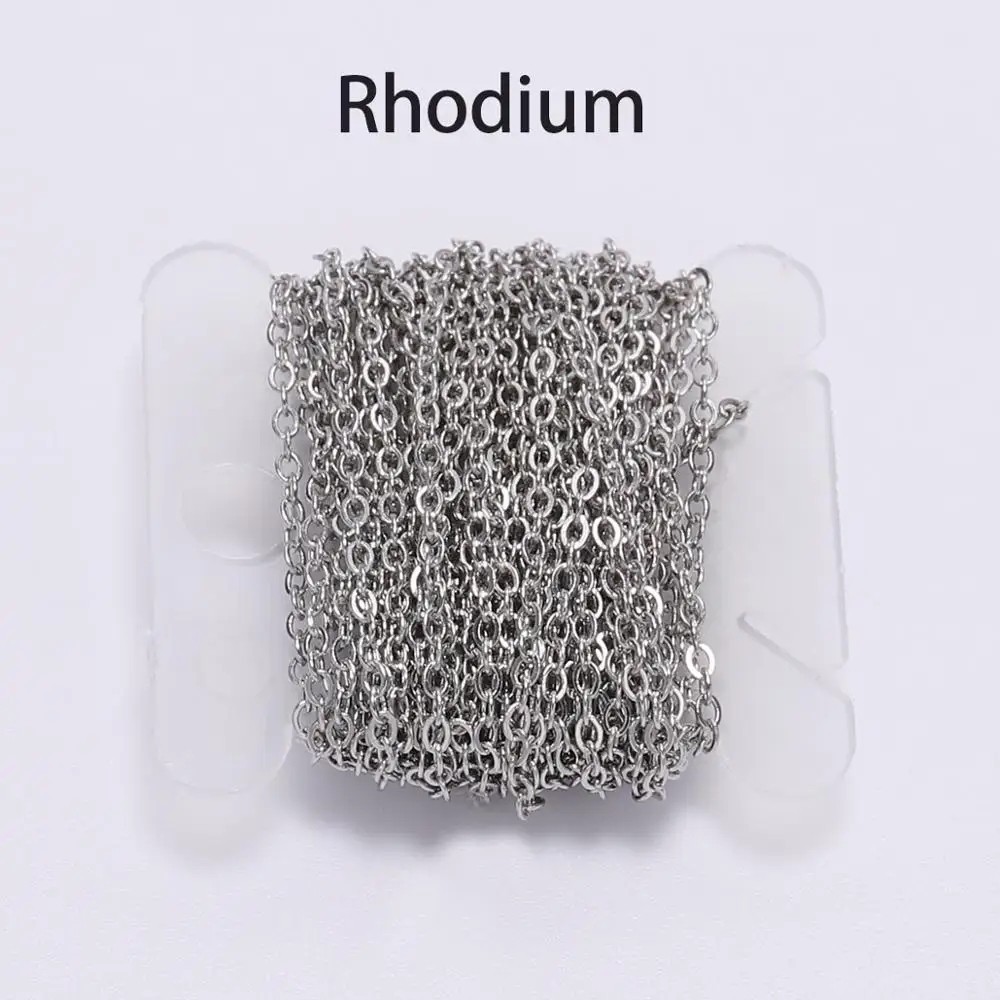 5m Necklace Chain Link Bracelet Chains Necklaces Supplies Jewelry Making Finding