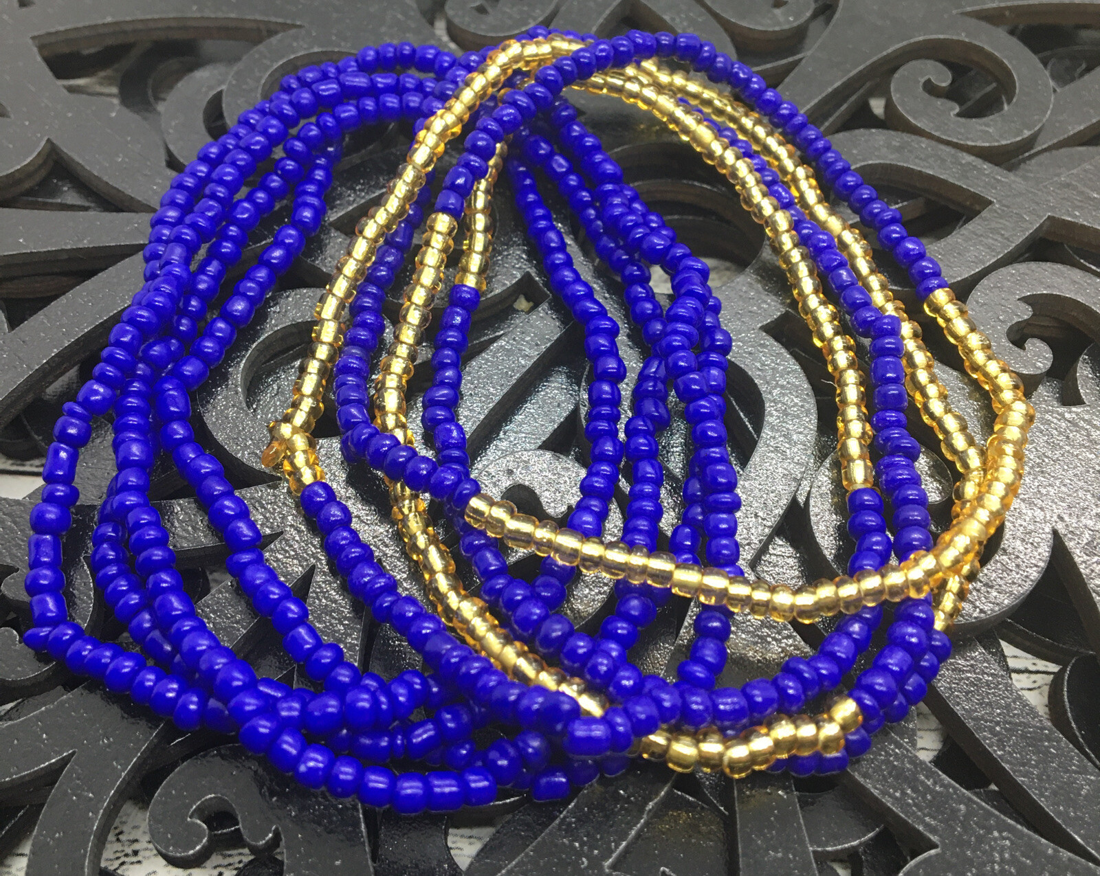 2 PC Handcrafted Waist Beads Jewelry African Bohemia Bracelets Anklet New 3586