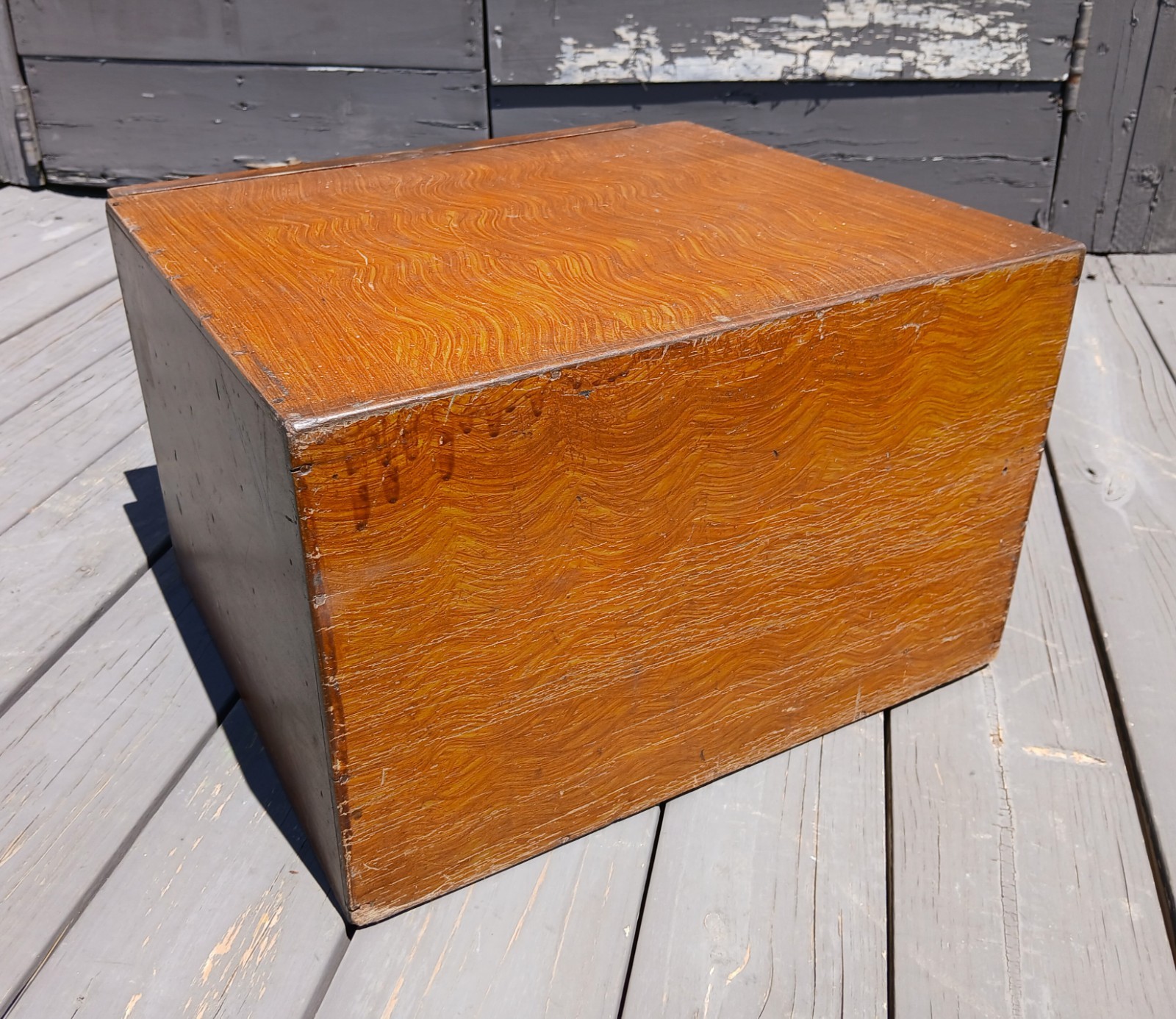 Antique Counter Top Watch Repair Cabinet Grain Painted 4 Drawers 1860s