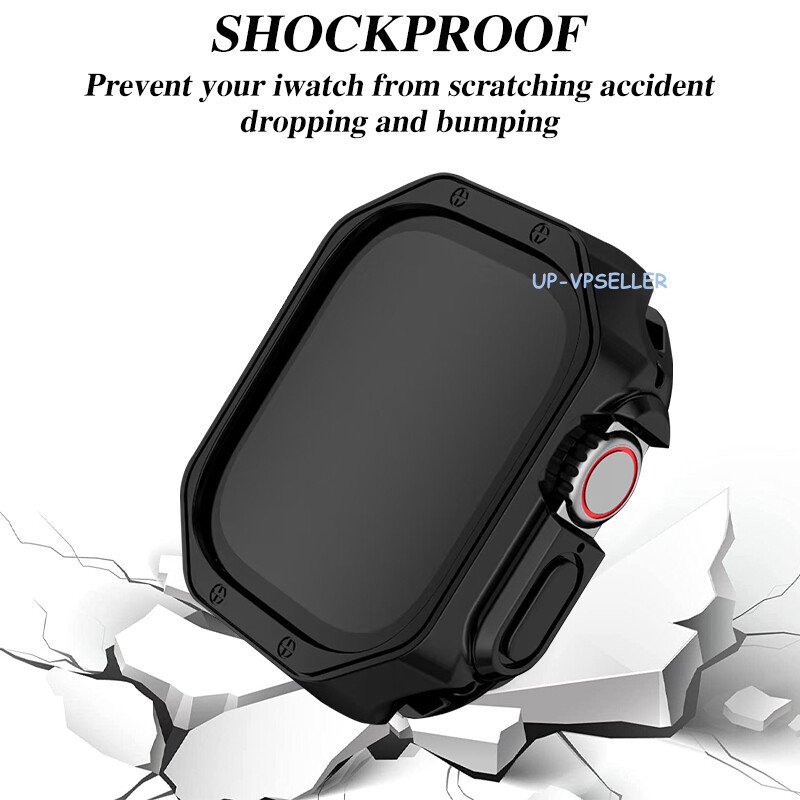 Soft TPU Case Cover For Apple Watch Ultra/Ultra 2 49mm Protective Bumper Frame
