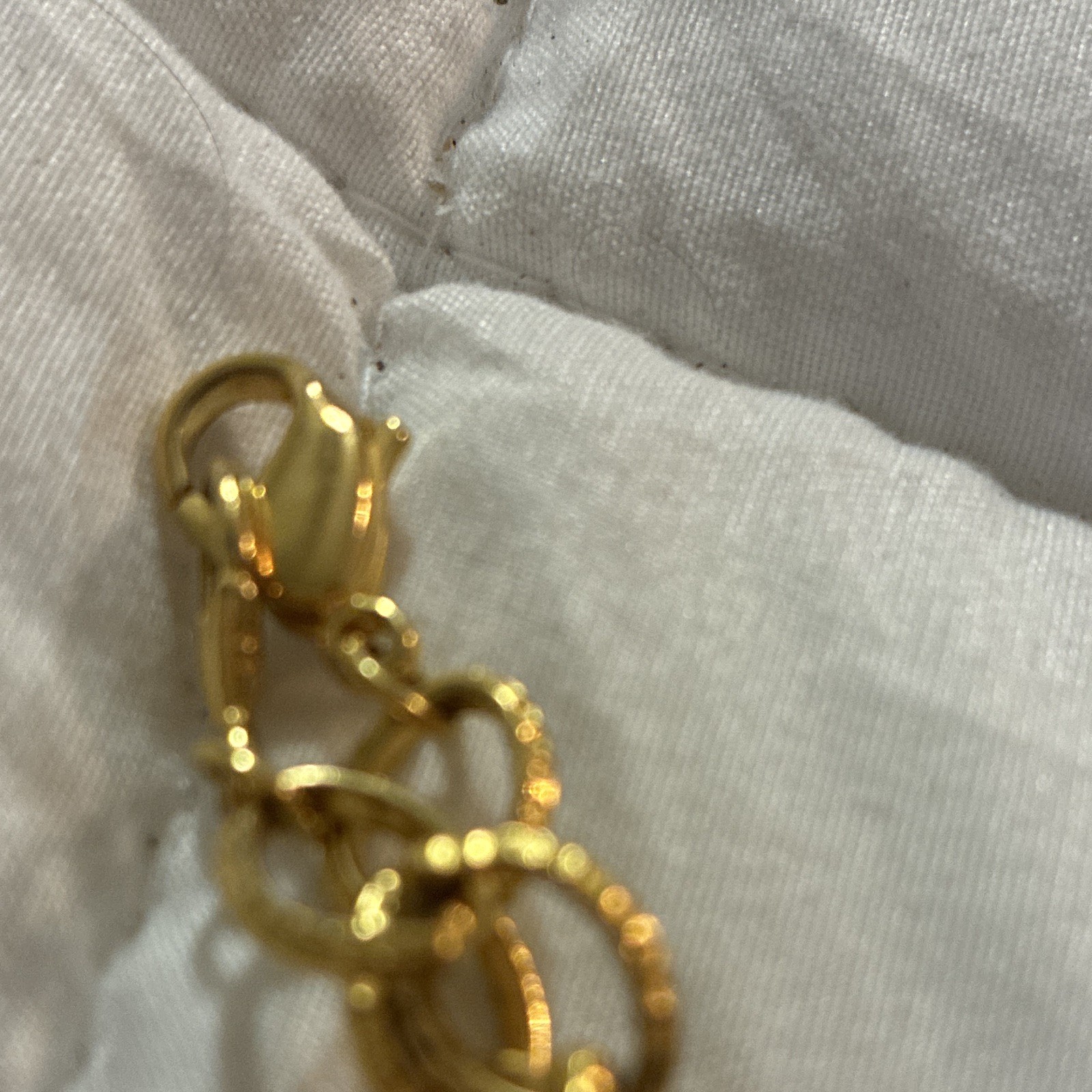 VTG Gold Tone Cable Chain Necklace Clear Teardrop Crystal Pendant LIZ CLAIBORNE