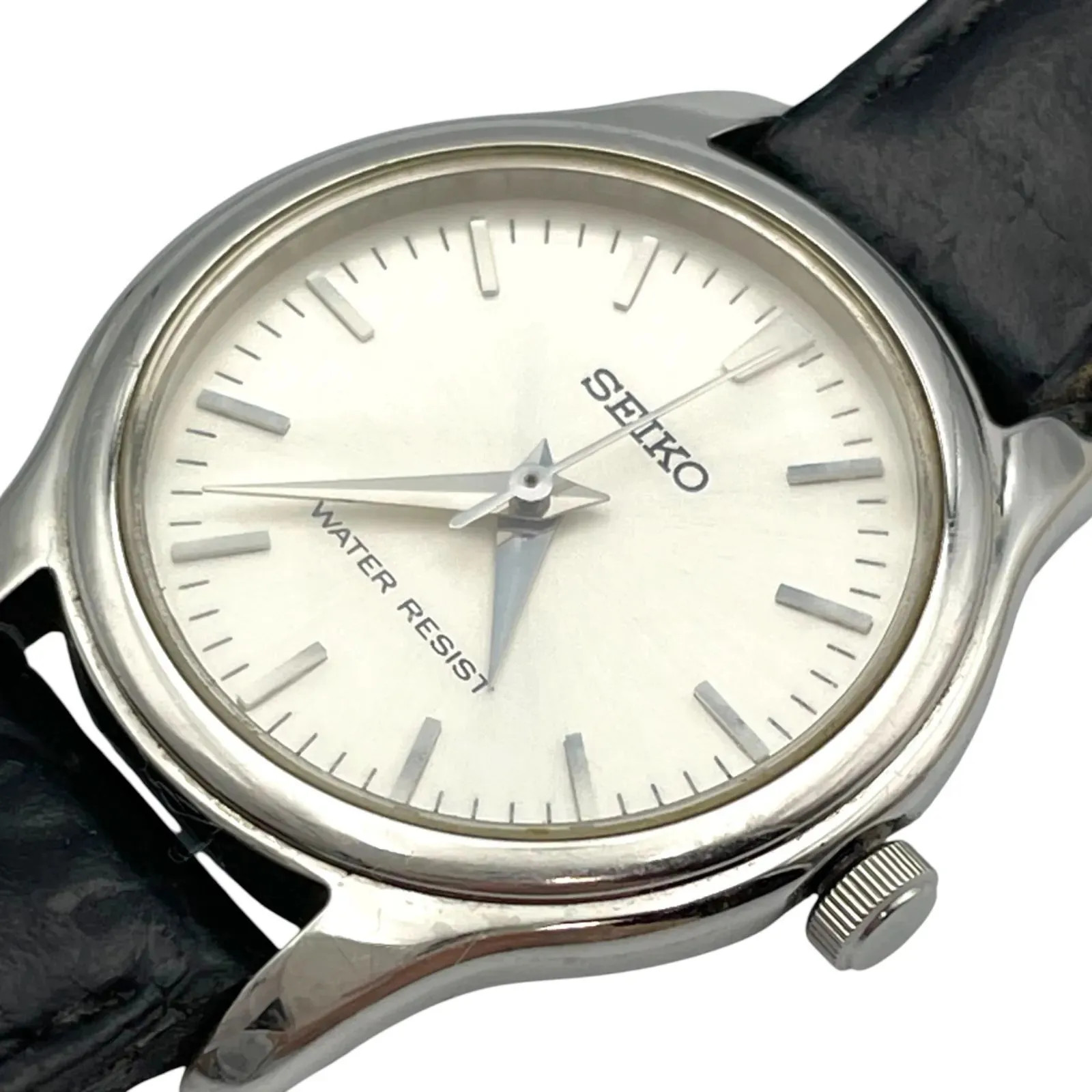 Working/New Battery Seiko SEIKO 7N01-0DF0 Quartz QZ Analog 3-Hand Watch Silver S