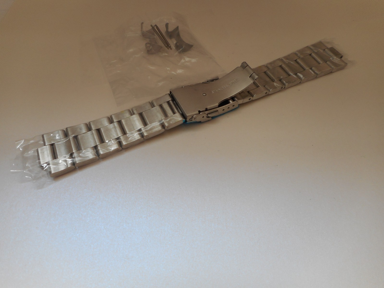 22mm Curved End OYSTER Solid Stainless Steel bracelet Fit Seiko 7S26-0040 SKX031