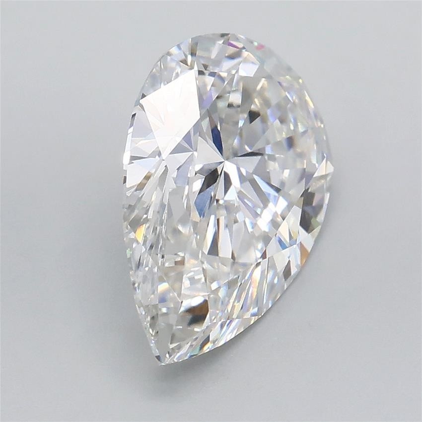 PEAR Shape 2.00 Carat IGI Certified Lab Grown CVD Diamond F Color VVS2 Clarity