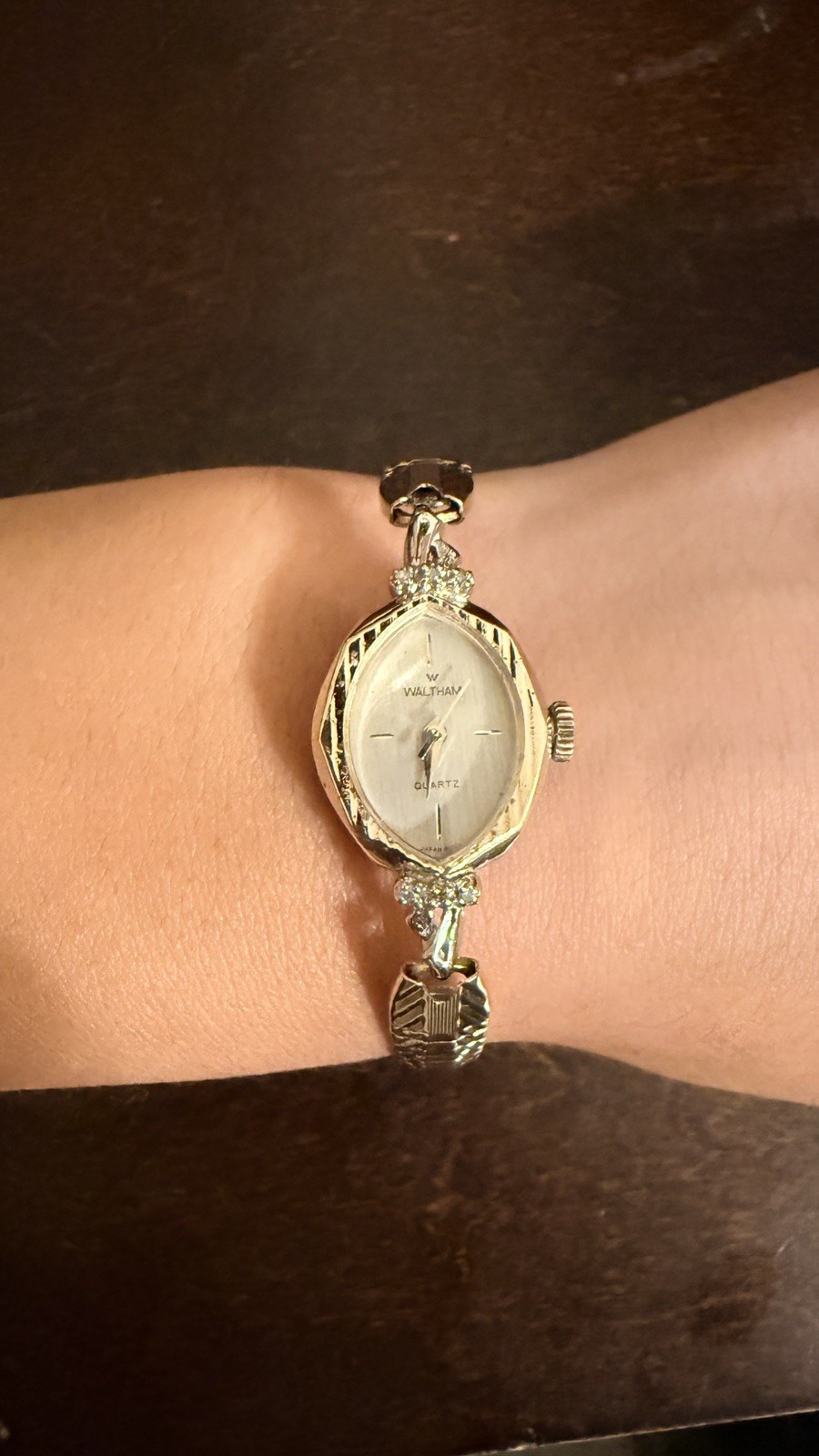 Vintage Waltham Japan 10K Gold Fill Ladies / Girls Quartz Watch with new battery