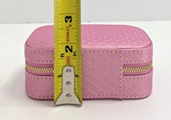 Jewelry Travel Organizer Crezusvo Pink Ring Necklace Earrings Gifts Trendy NEW