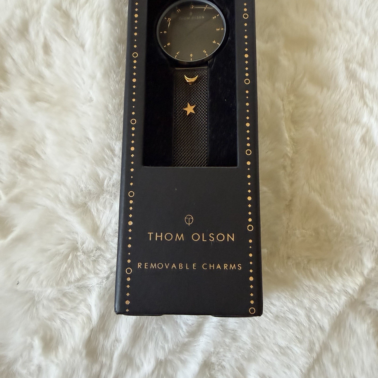 $99.00 New! Thom OLSON Women’s Stainless Steel Mesh Strap Watch + Box + Papers
