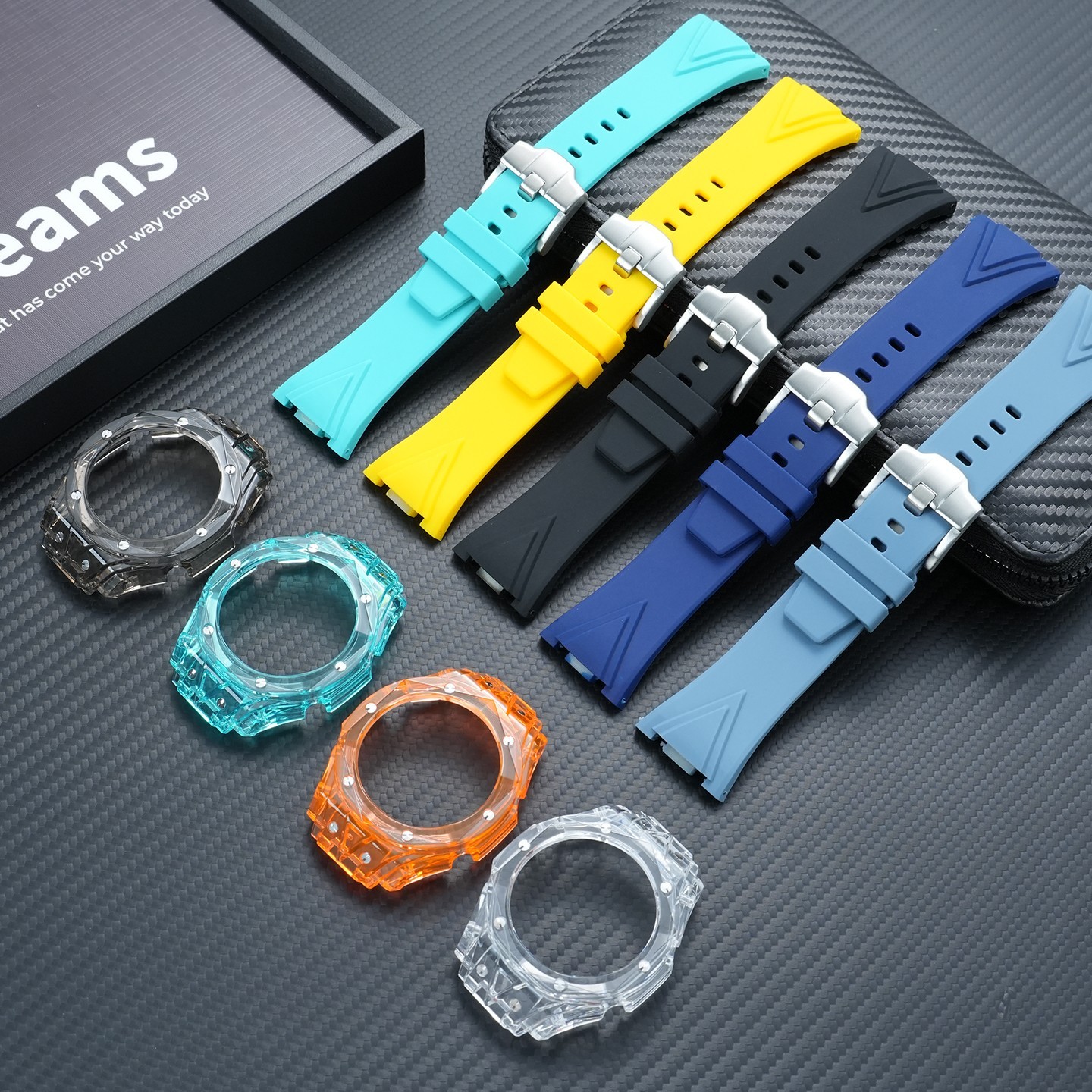 For Casio GA-2100 GA-2110GA-B2100 Mod Kit GA2100 Plastic WatchCase SiliconeStrap