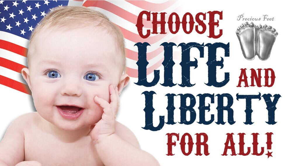 Precious Feet, Silver-Colored, Life & Liberty Card Jewelry, Lapel Pin