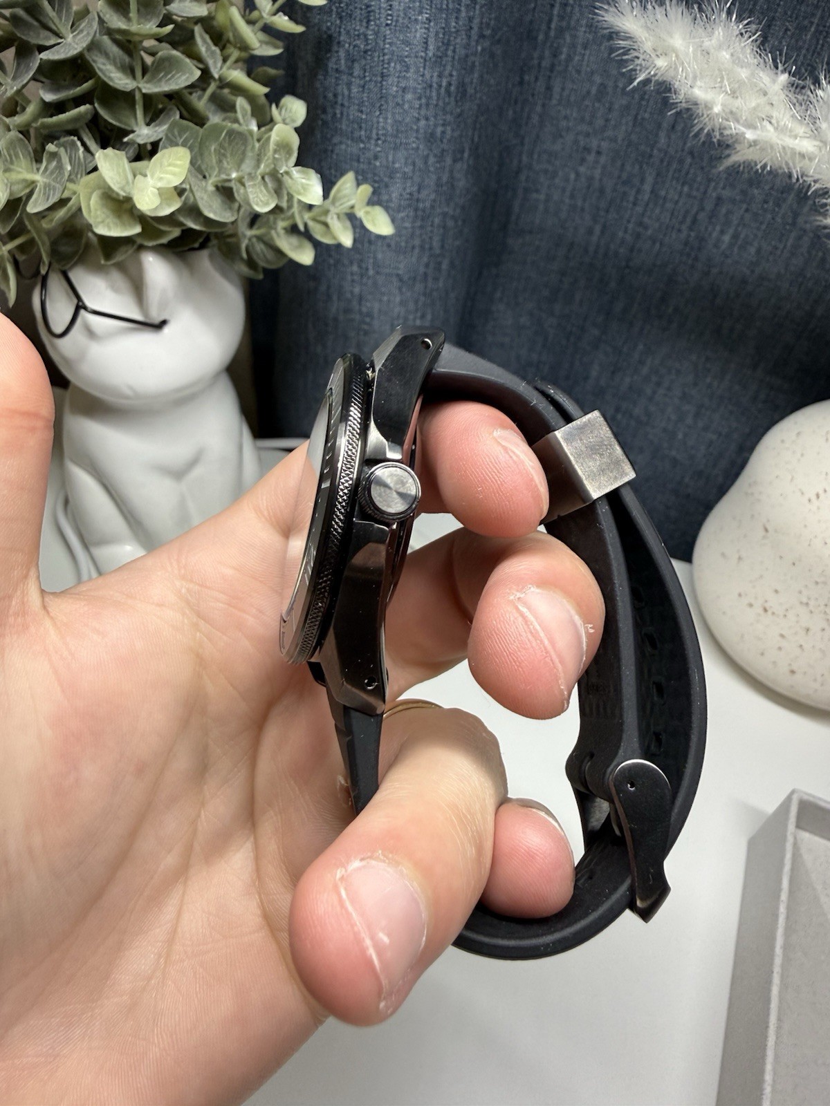Seiko Prospex Samurai Diver Black Dial Silliocne Strap Watch SRPL15