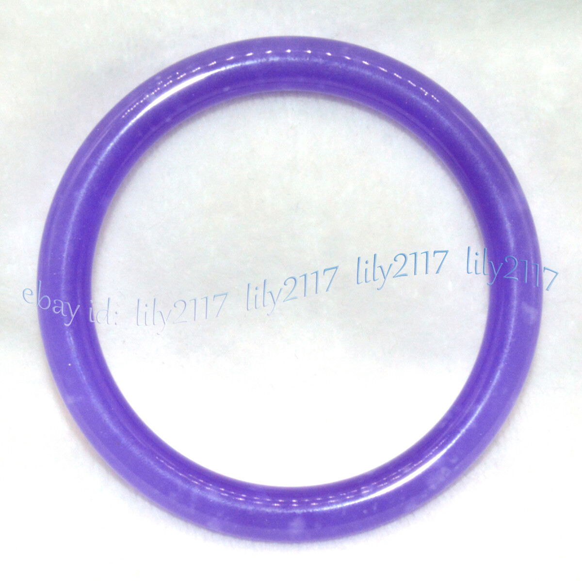 Natural Lavender Purple Jadeite Jade Gemstone Bangle Bracelet 54-65mm Jewelry