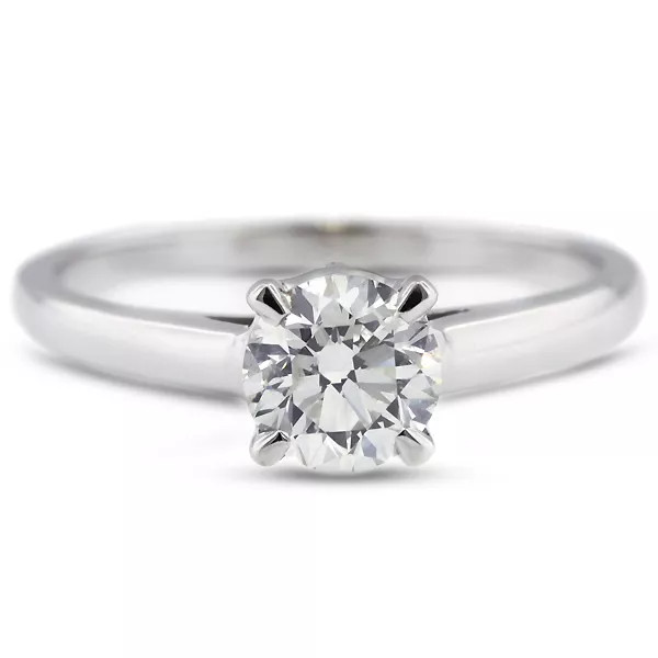 Engagement Ring 14K White Gold Classic 1.79 Carat Round Lab-Grown Diamond G SI1