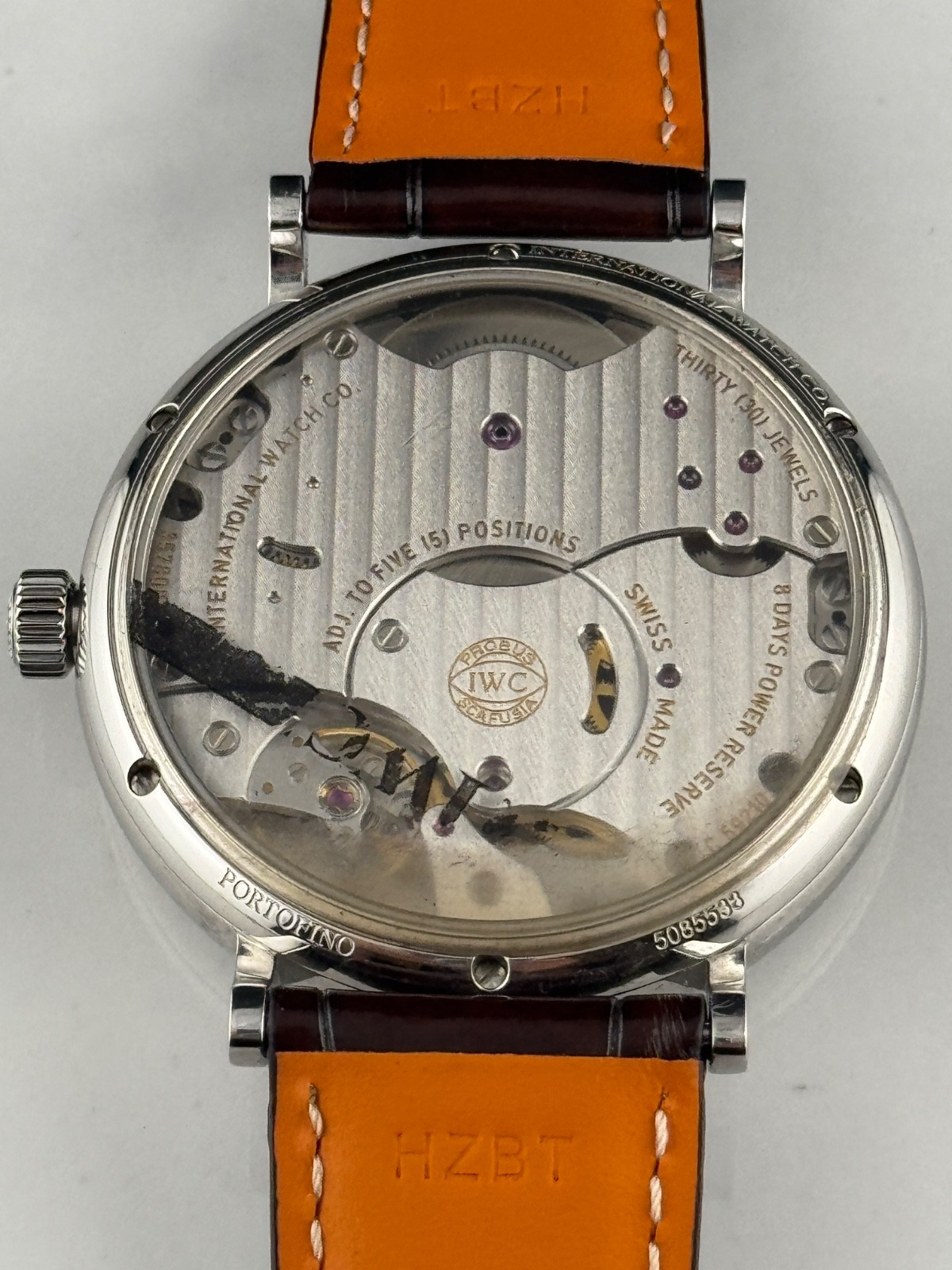 IWC Portofino Stainless Steel 45mm Manual Wind Watch IW510102 w Box