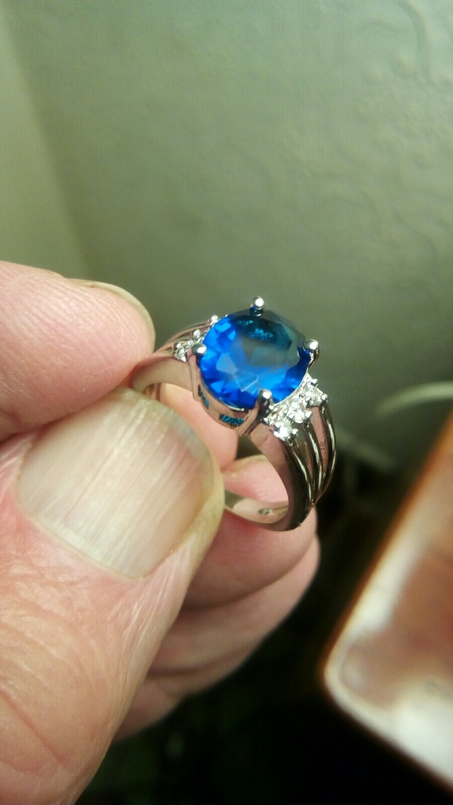 Ladies Silver Jewel Ring
