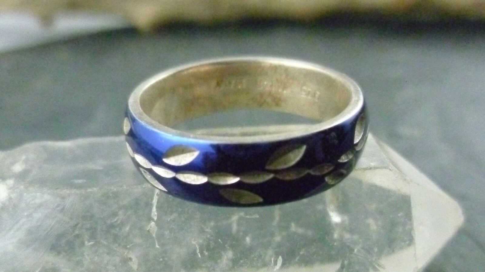 Ring Anodized MILOR Italy 925 Sterling Silver Ring Size 60