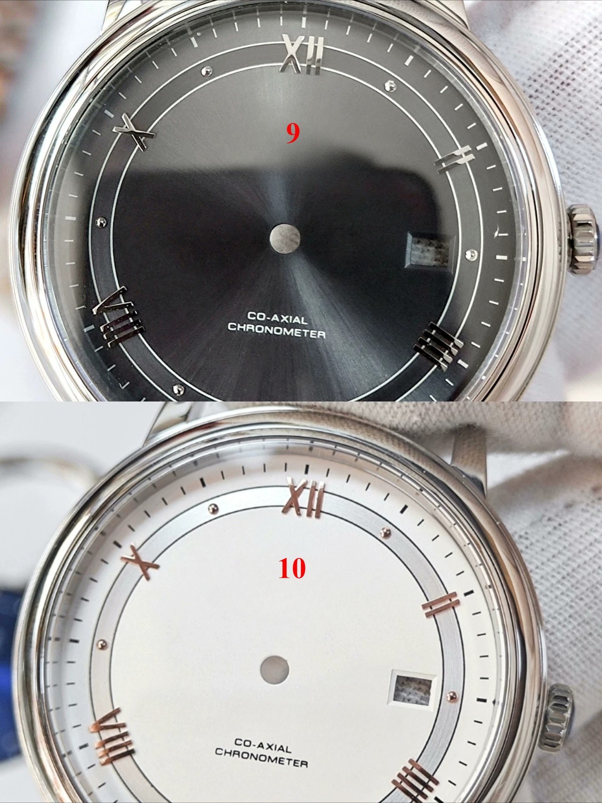 39.5mm Stainless Steel Watch Case With Band Kit for De Ville 2824