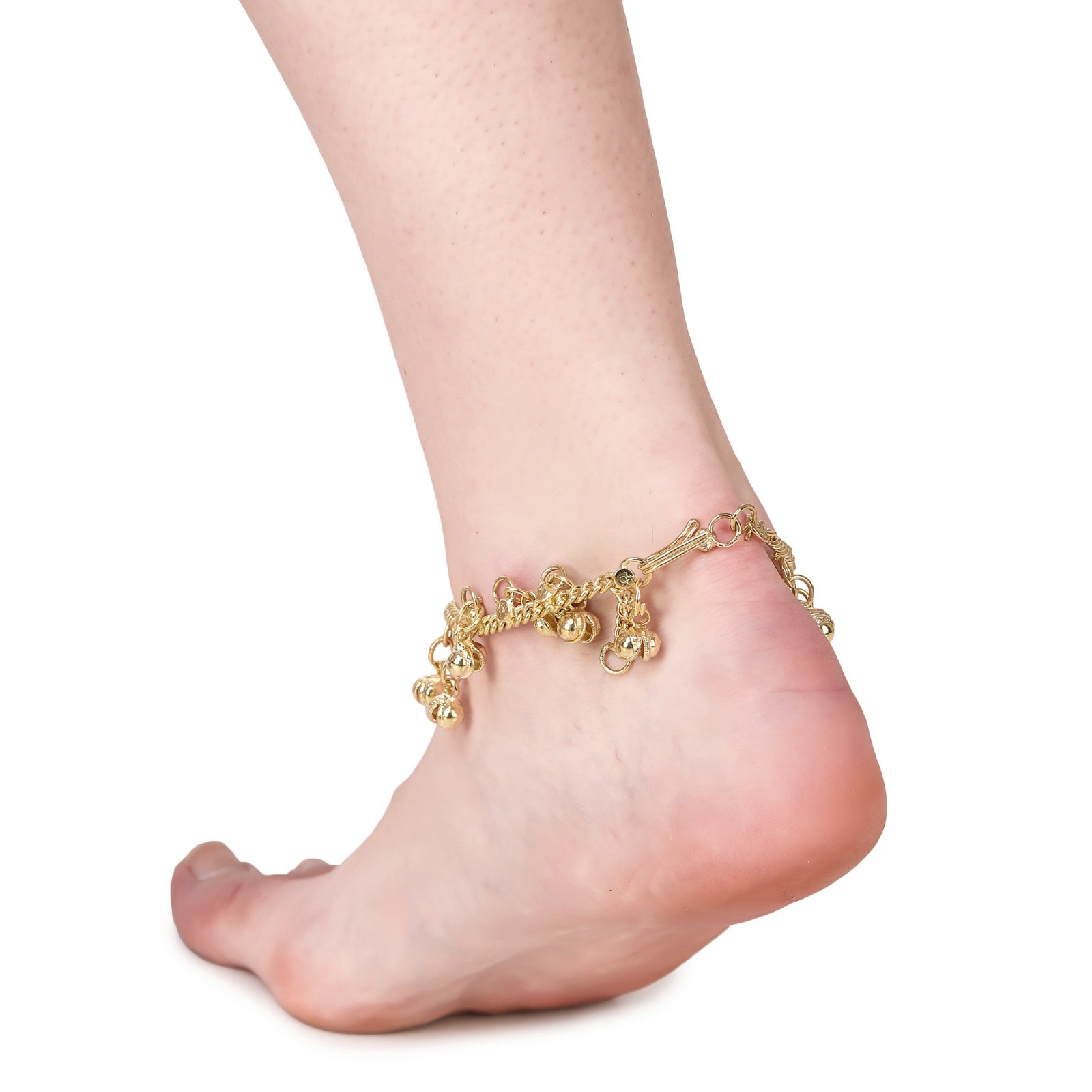 Belly Dance Anklet Silver gold Adjustable with Jingle Bells Foot Jewelry Fashion