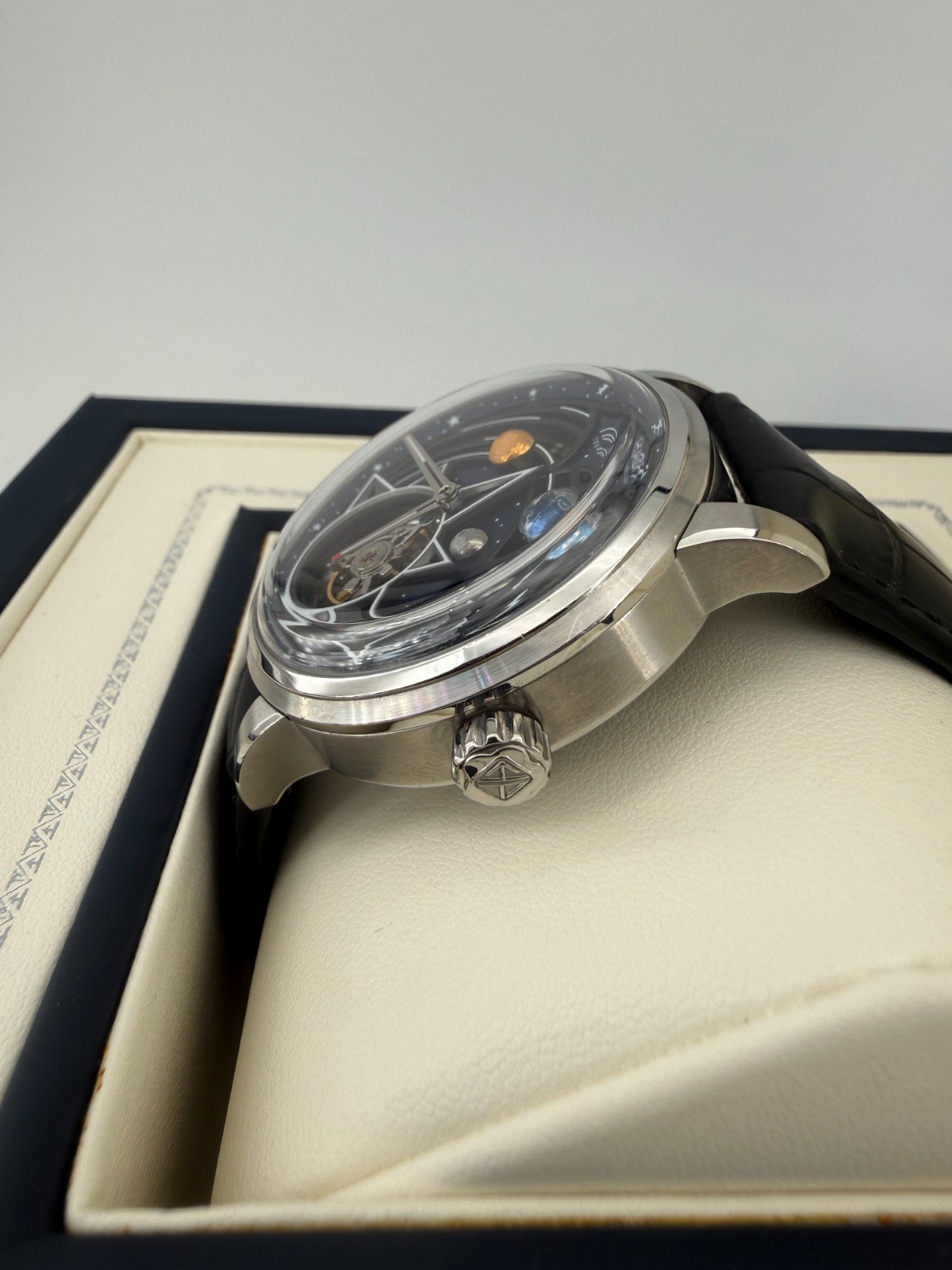 HAOFA Tourbillon 3D Galaxy Double Barrel Crystal Bezel Automatic Tou Ref. 2268