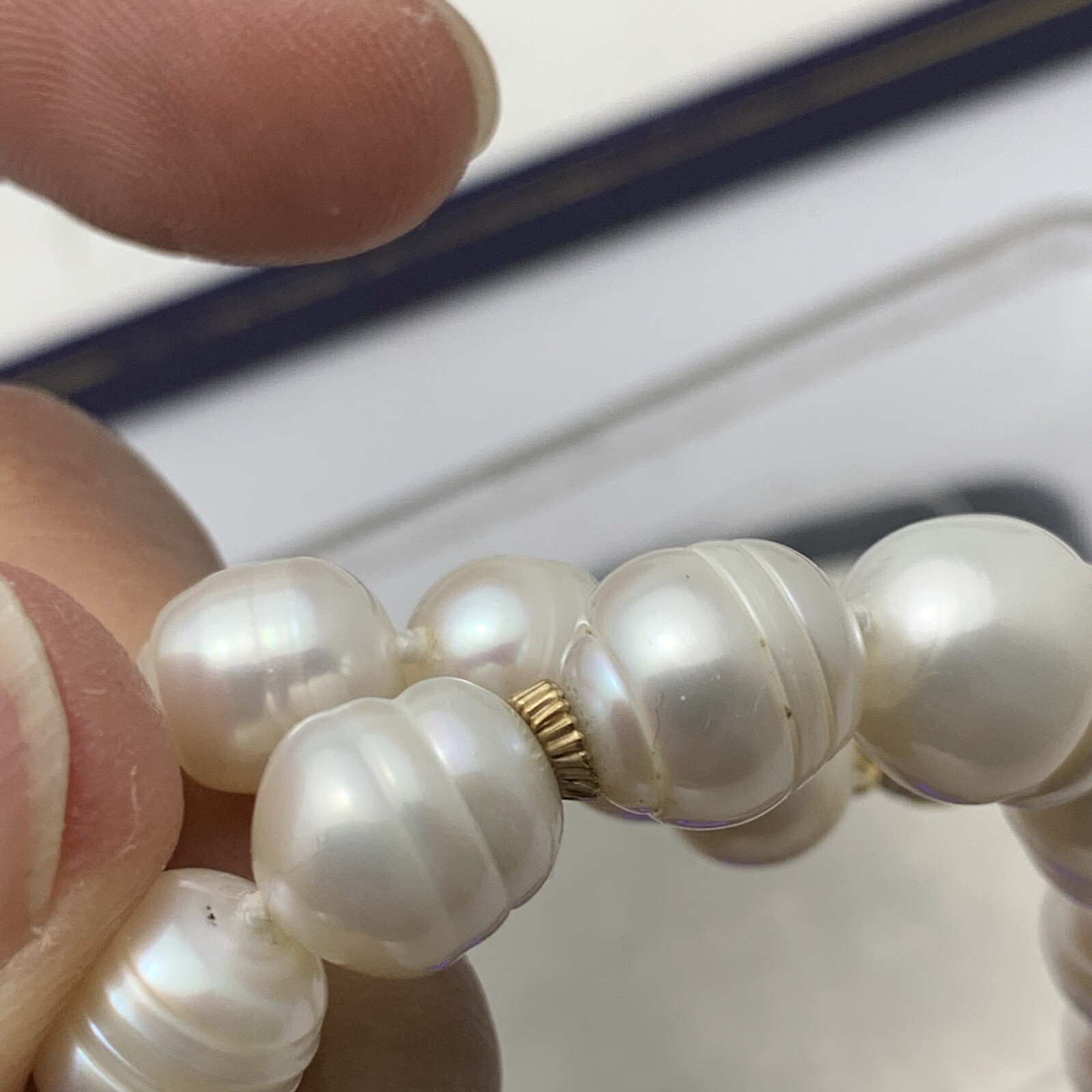 Japan Cultured Pearls Baroque Necklace 8.7 – 11mm Pearl 14k Gold