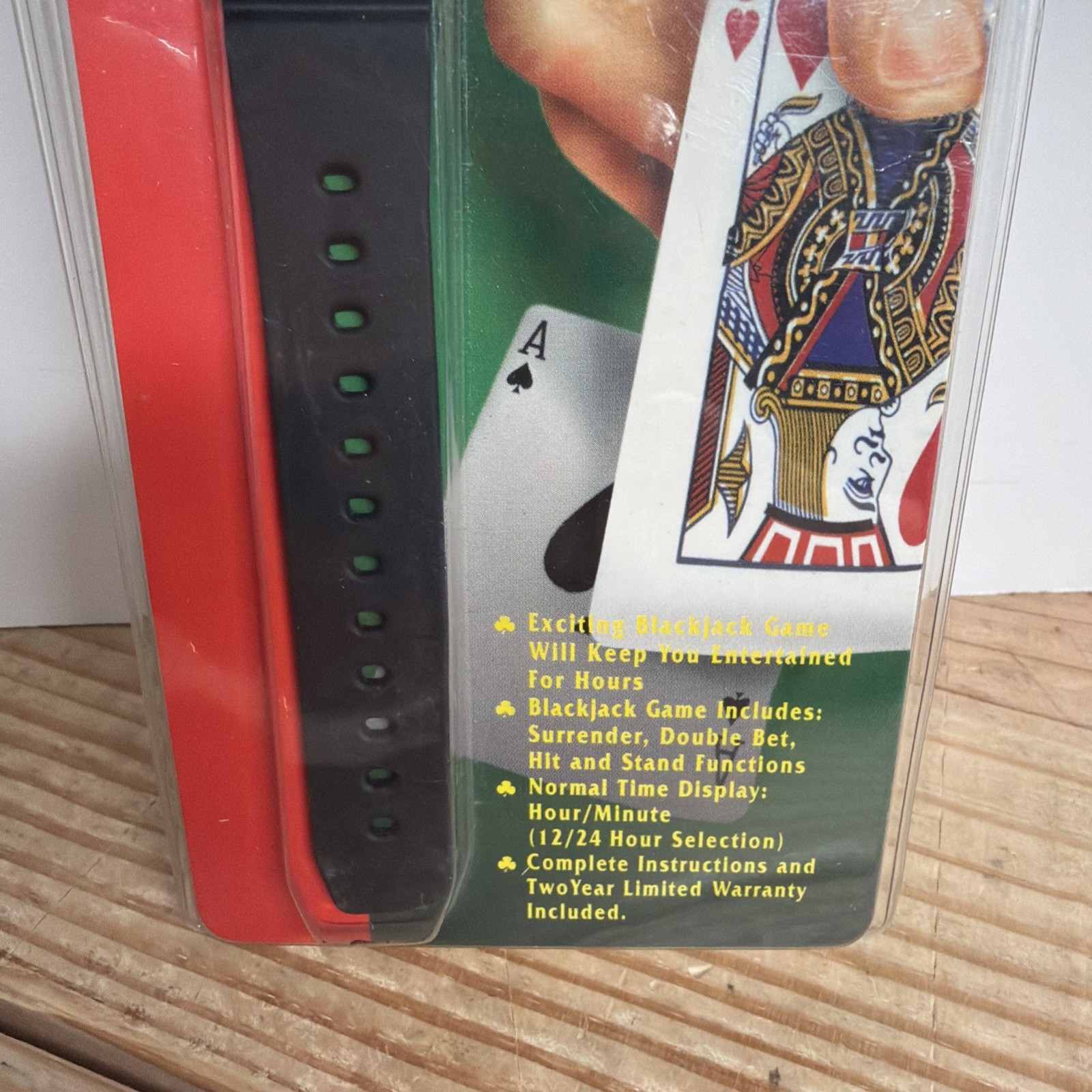 New Sealed Blackjack Video Game Watch By Medana. Play Blackjack On Your Wrist! F