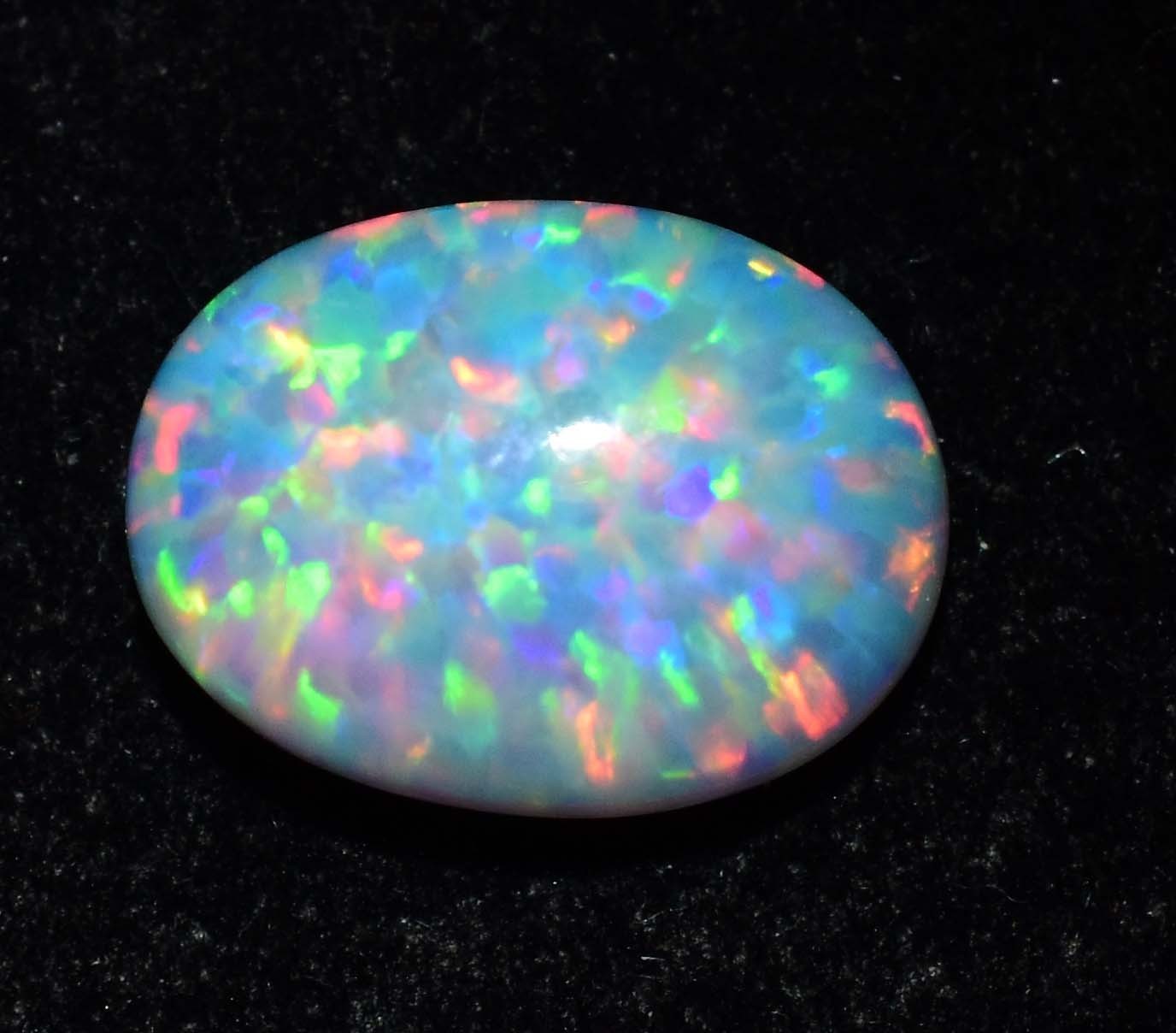 Natural Ethiopian Fire Opal 6.35 CT Certified Play Of Color 14 X 10 MM Gemstone