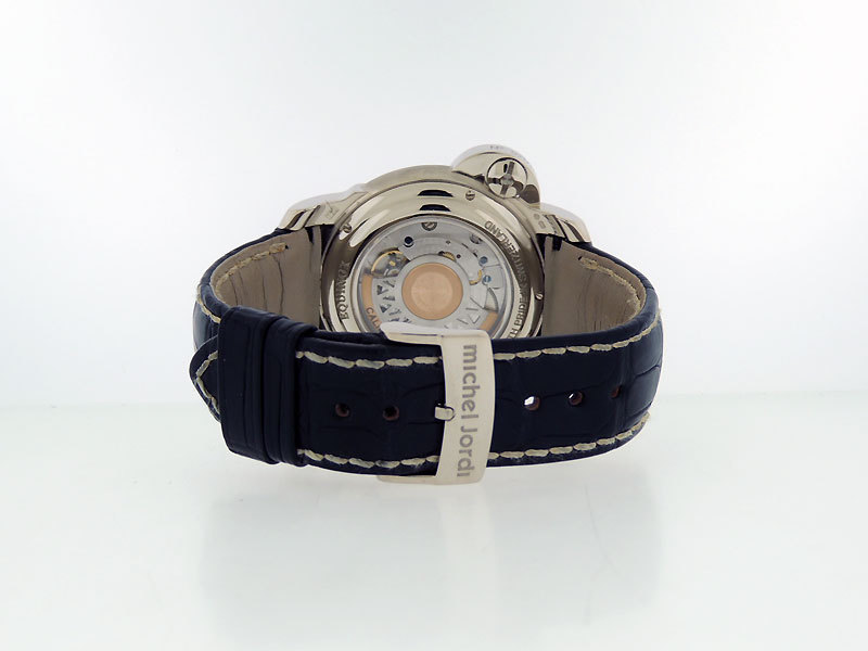 Michel Jordi Single Equinox Dual Time Silver Eye in 18k White Gold $32,800 LNIB
