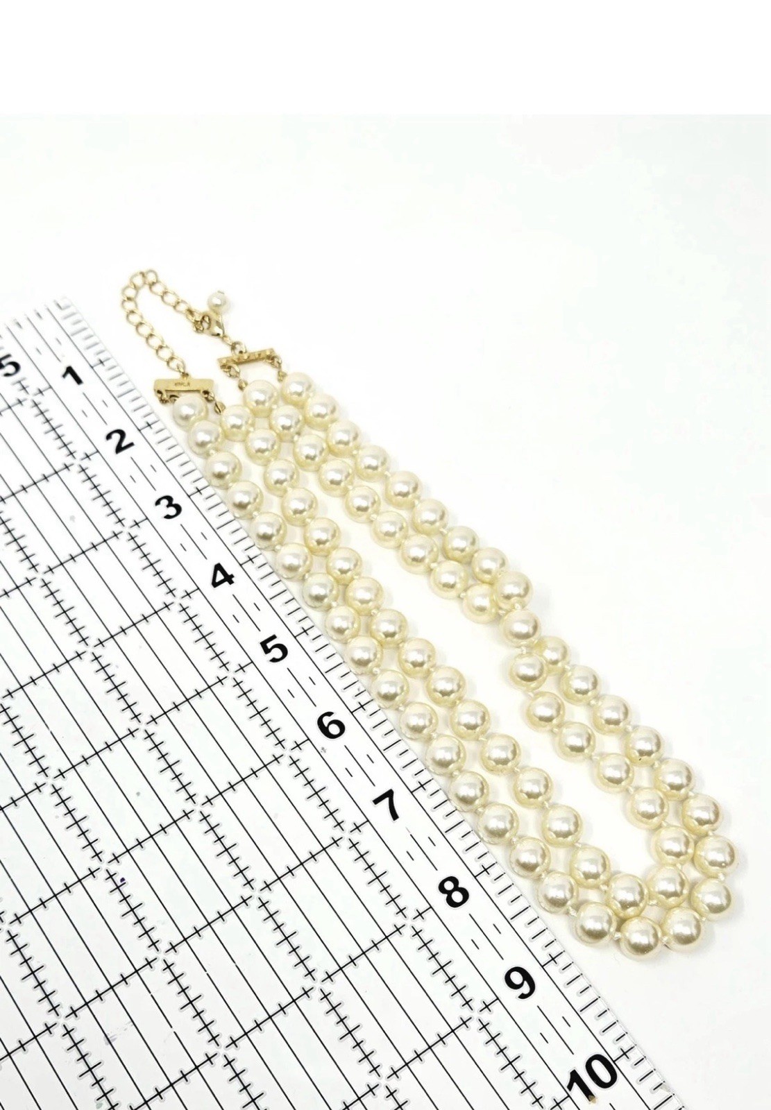KJL by Kenneth Jay Lane Double Strand Faux Pearl Necklace