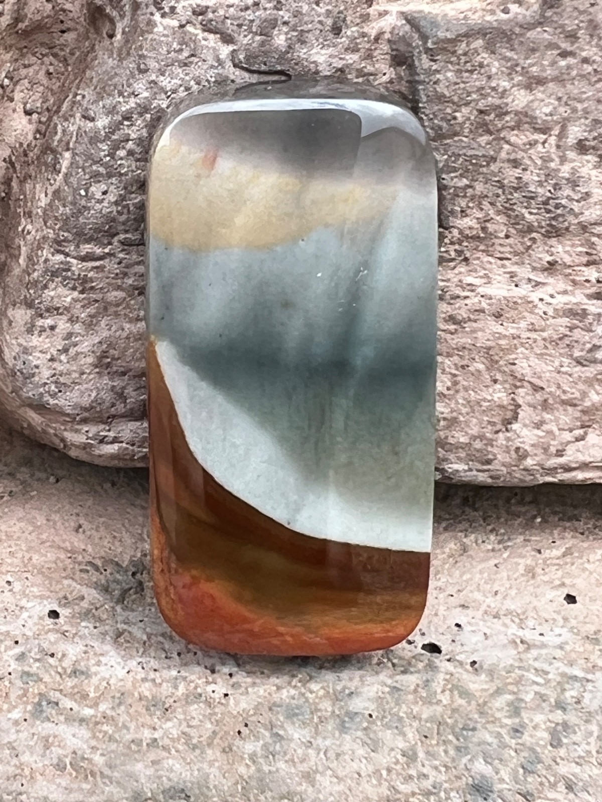 Polychrome Misty Mountain Jasper Cabochon