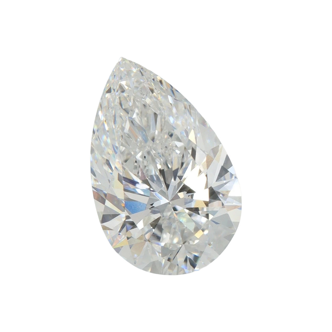 1.00 Ct Pear F Color VVS2 Clarity STONE IGI Certified Lab Grown CVD Diamond