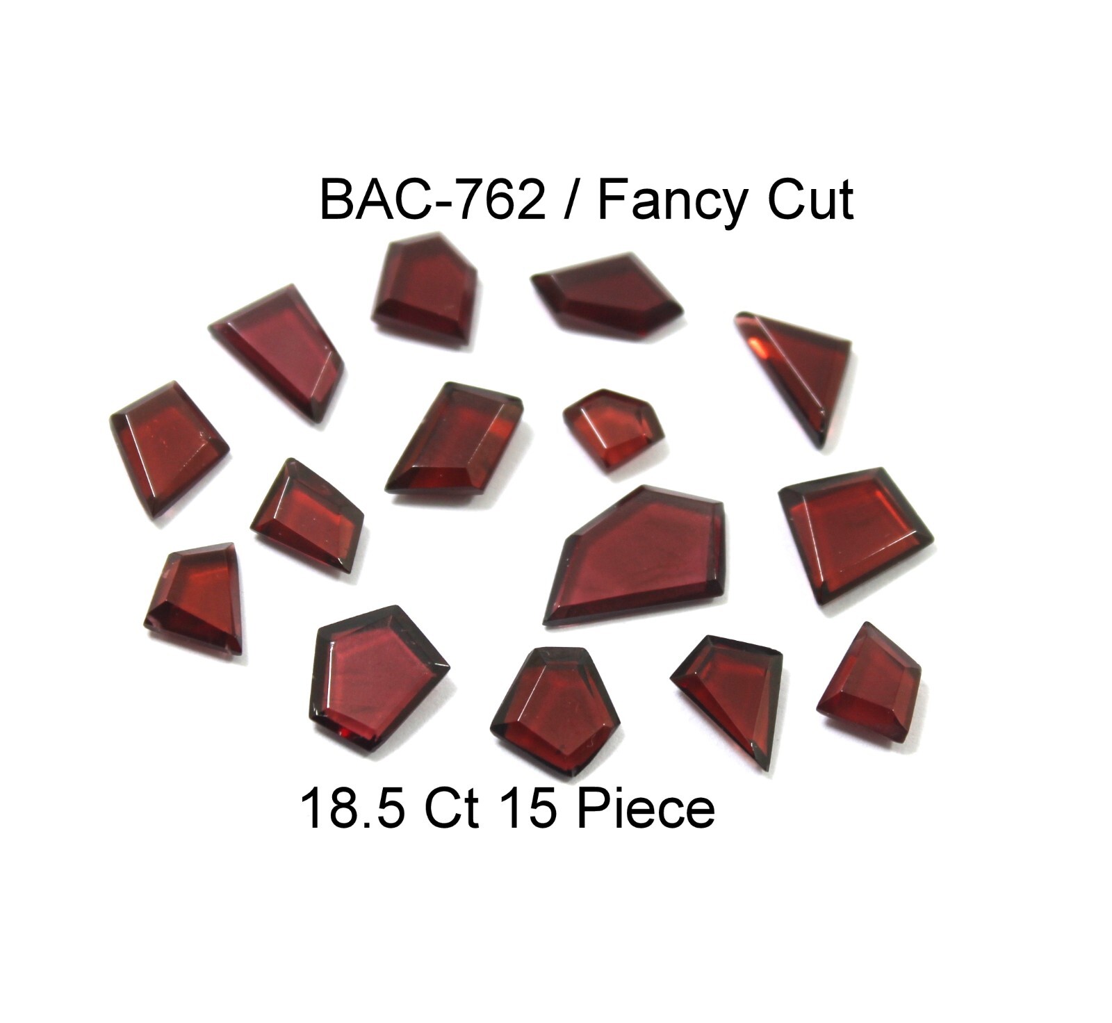18.5 Ct 4.5×4.5-8×13.5 MM Natural Top Quality Red Garnet Fancy Cut 15 Pcs Lot