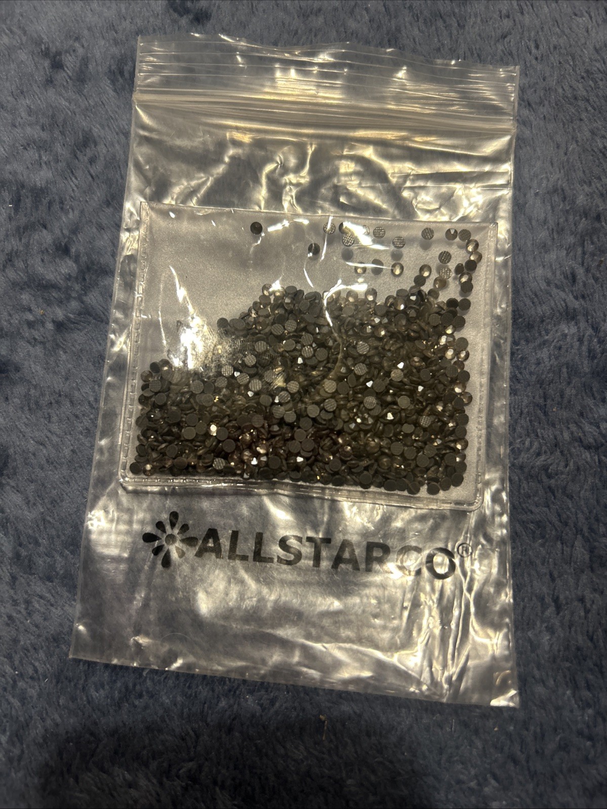 10 GROSS HOT-FIX SS10 (3 MM) Grey Black FACETED CRYSTALS Rhinestone Diamond 1D