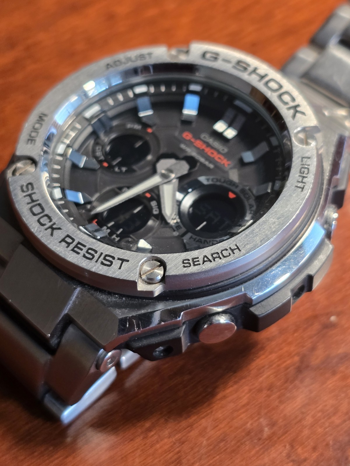 Casio G-Shock G-Steel GST-S110D-1A Tough Solar Stainless Steel Men’s Watch
