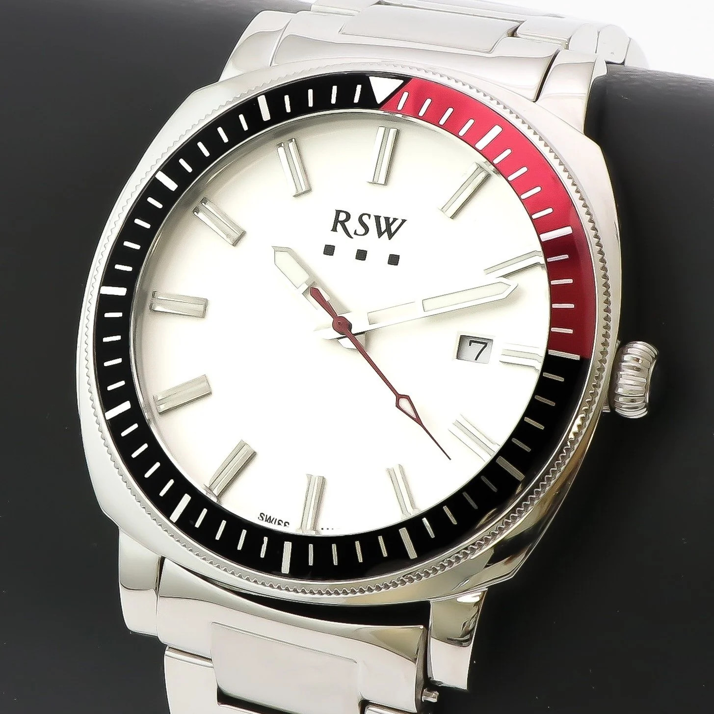 RSW – Swiss Watch – RSWM117-SS-1 Swiss Quartz 44 mm RSWM117 50 m (5 ATM/169