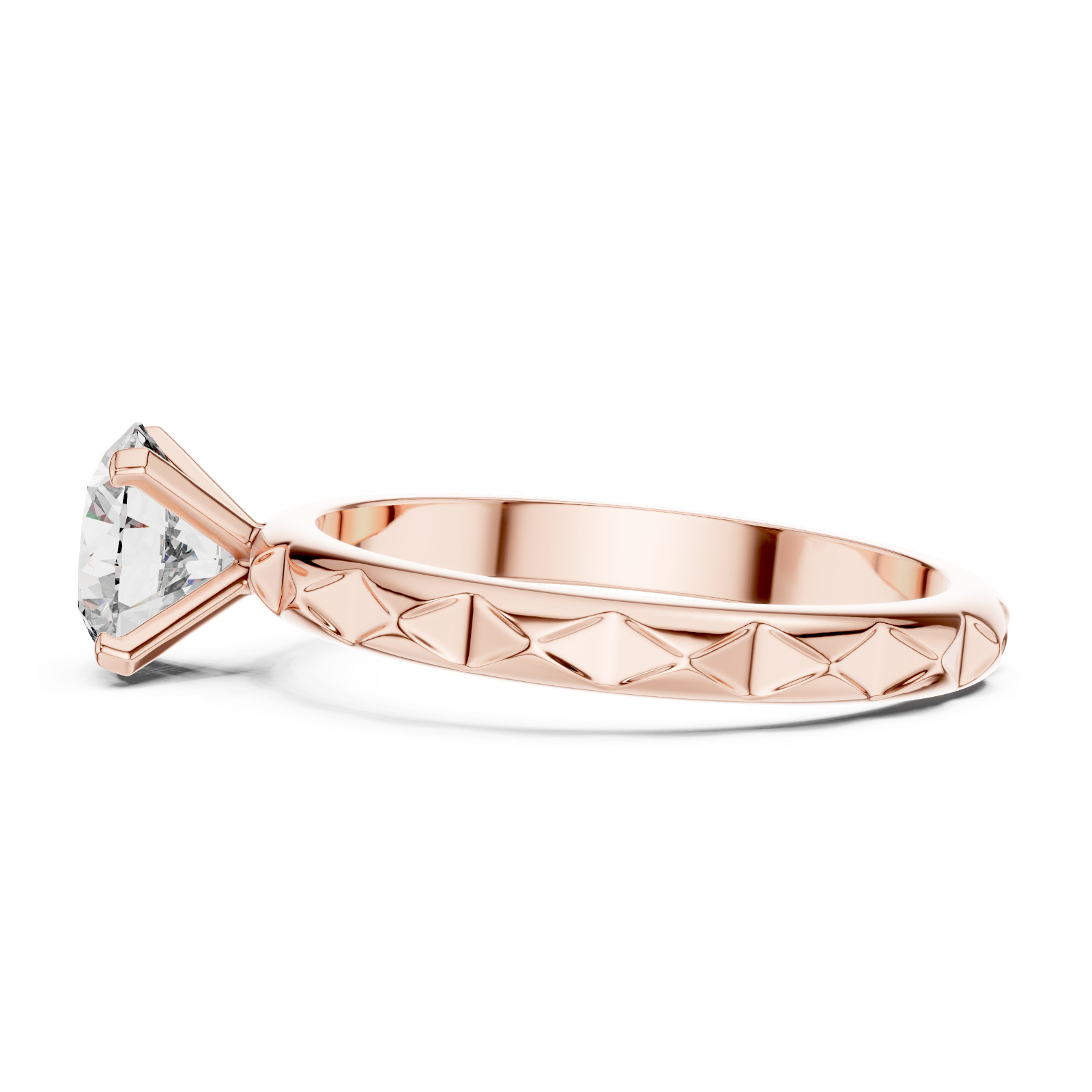 1 Ct Lab Grown Diamond IGI Certified Wedding Gift For Her Gold Ring 14 K F VVS