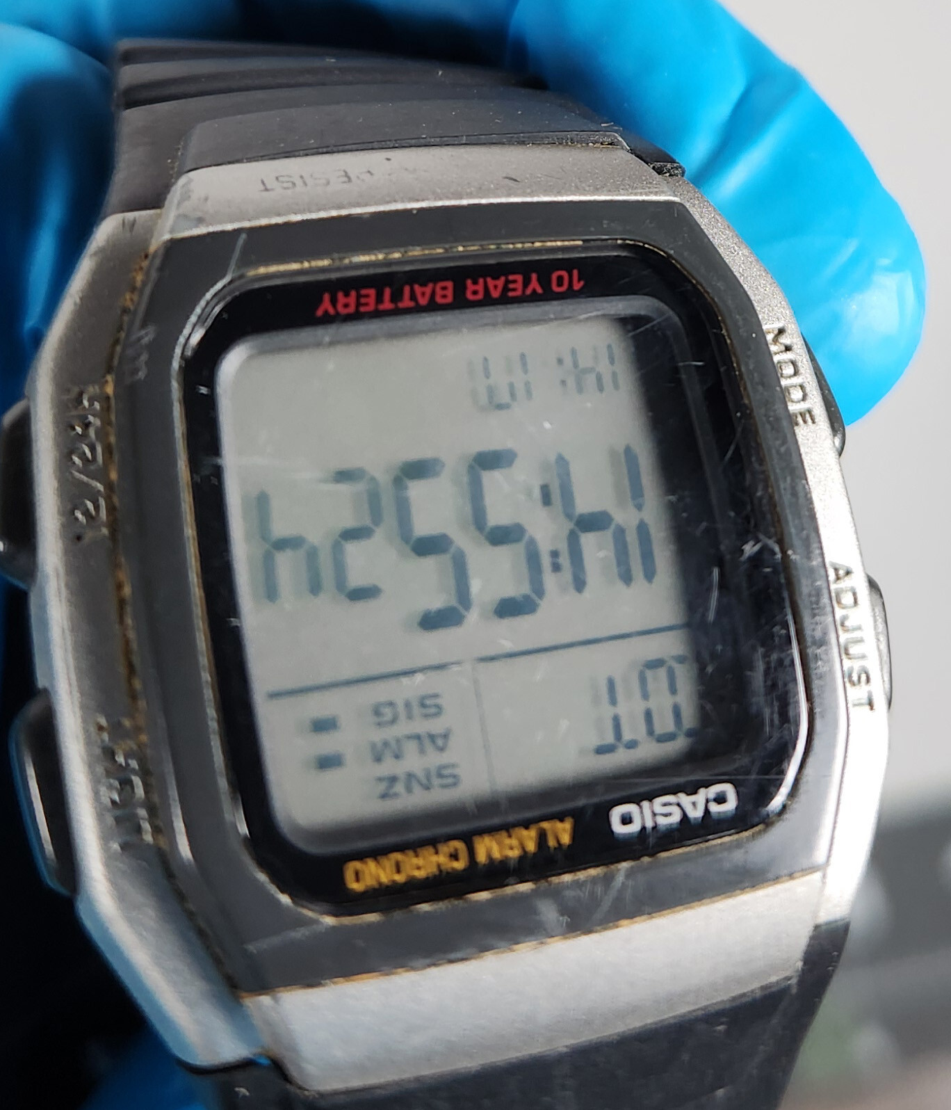 Casio Vintage Men’s Watch Digital Day Date Backlight W-96H 36mm #A044