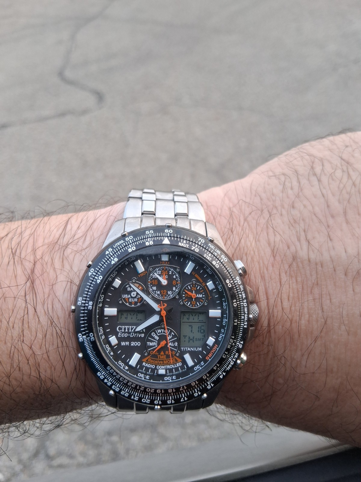 Citizen Skyhawk A-T Eco-Drive Titianium Radio Controlled U600-S049661 Watch Only